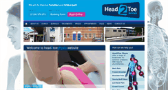 Desktop Screenshot of head2toephysio.co.uk